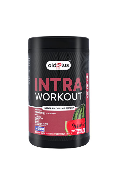 Aidplus إيد بلس أثناء التمرين بنكهة البطيخ 600 غرام - BCAA، كرياتين وL-سيترولين