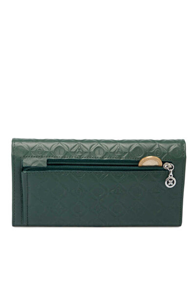 Tergan Green Genuine Leather Women's Wallet - S1Cb00005783-N8U