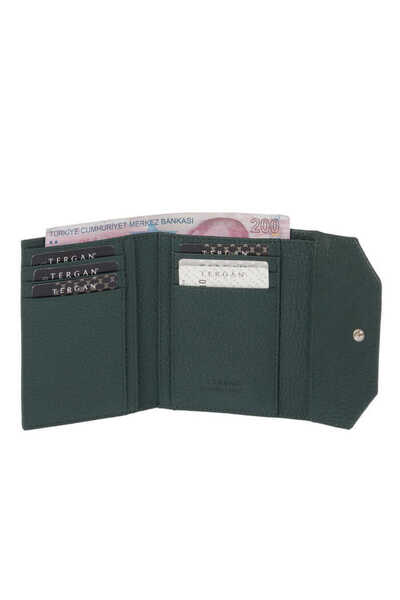 Tergan Green Genuine Leather Women's Wallet - S1Cb00005809-I5T