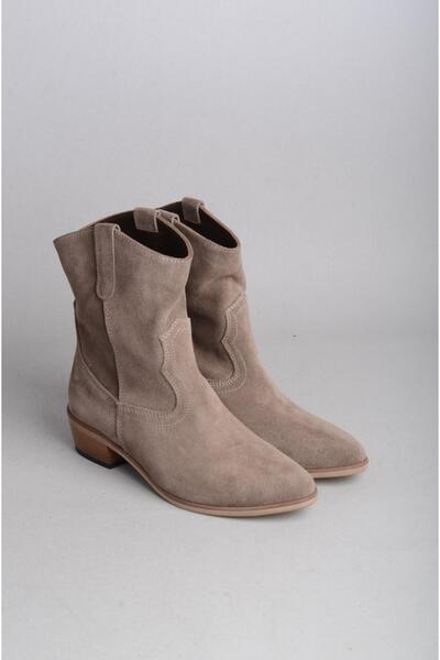 SEÇ KUNDURA SEÇ 1219 HAKİKİ DERİ WESTERN BOT VİZON SÜET