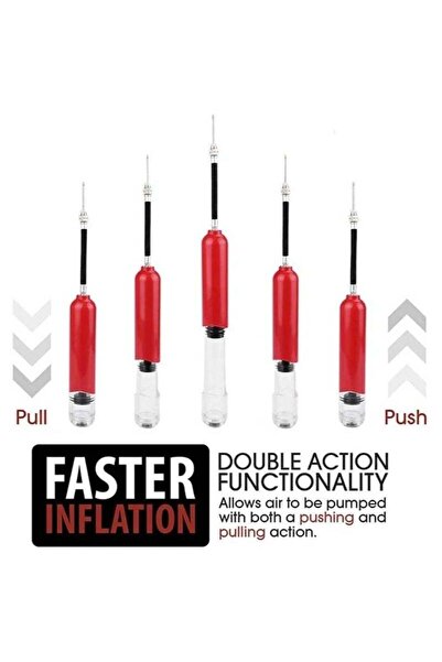 Bukela Mini Ball Pump with Needle, Portable for Sports Equipement