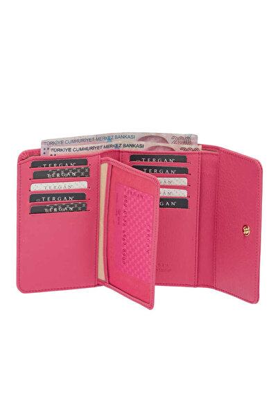 Tergan Pink Genuine Leather Women's Wallet - S1Cb00005788-H68