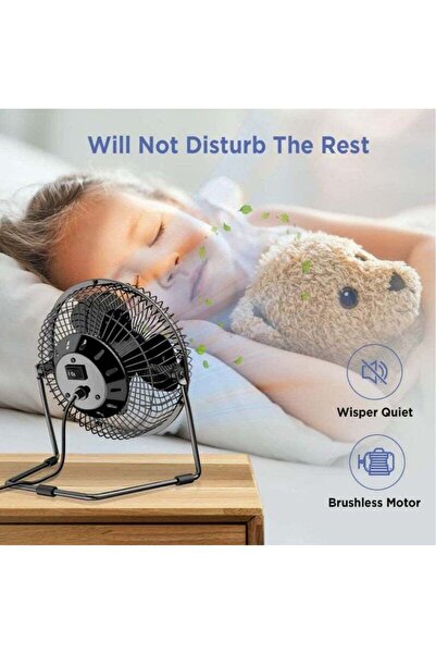 Bukela USB Desktop Fan, Mini, Quiet, 360掳 Adjustable for Office and Home