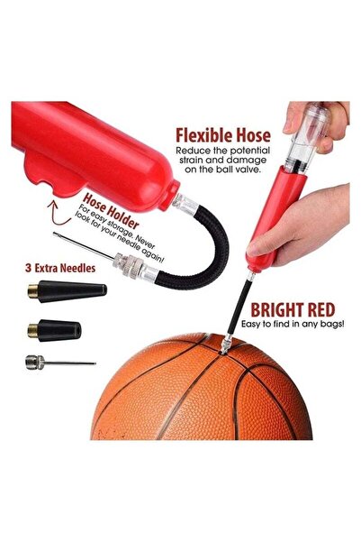 Bukela Mini Ball Pump with Needle, Portable for Sports Equipement