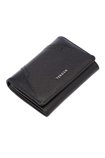 Tergan Black Genuine Leather Women's Wallet - S1Cb00005815-D3H