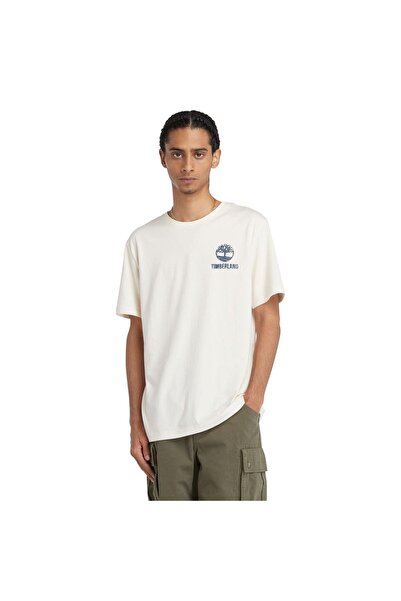 Timberland Short Sleeve Back Logo Graphic Tee Undyed Men's T-Shirt