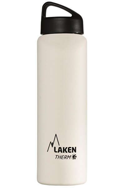 LAKEN Çelik 18/8 Classic Termos Şişe 1L - Beyaz LKTA10B Beyaz-1L