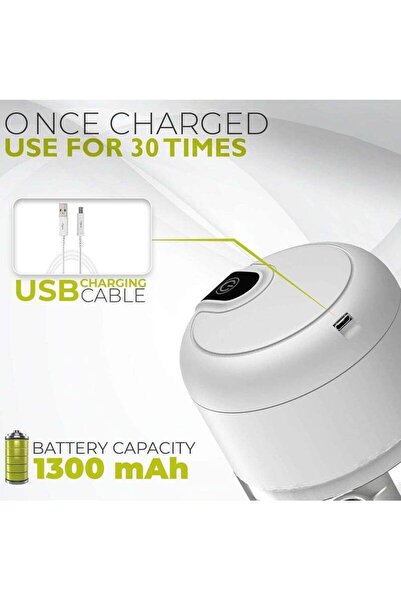 Arabest Electric Garlic Chopper, Cordless, USB Rechargeable, 304SS Blade