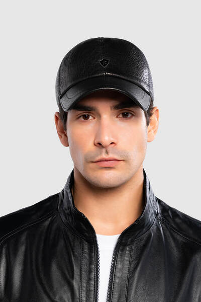 Tamer Tanca Ανδρικό καπέλο από γνήσιο δέρμα 524 1864k Καπέλο Sk21-22