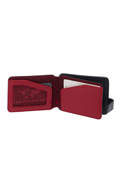 Tergan Navy Blue Genuine Leather Men's Wallet - S1Ce00001658-U7M