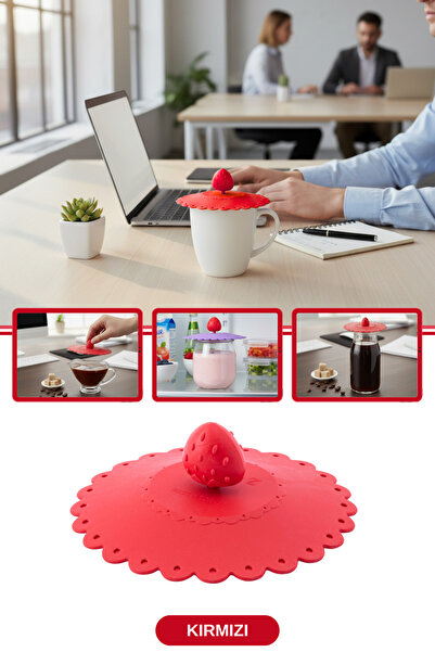 Silicolife Silikon Bardak Kupa Kapağı, Toz Geçirmez Isı Koruyucu Bardak Kupa ...