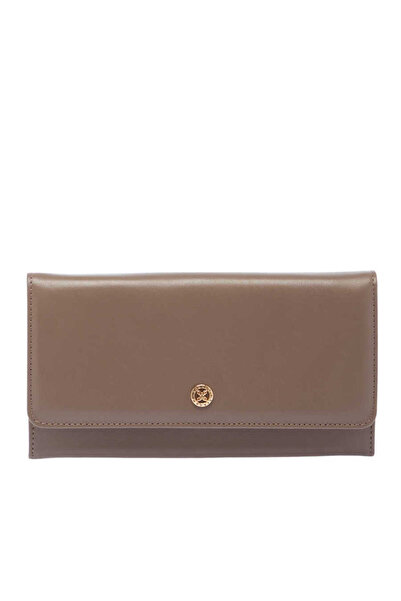 Tergan Beige Genuine Leather Women's Wallet - S1Cb00005584-J38