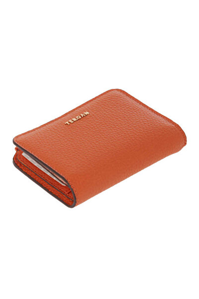 Tergan Orange Genuine Leather Women's Wallet - S1Cb00005812-J35