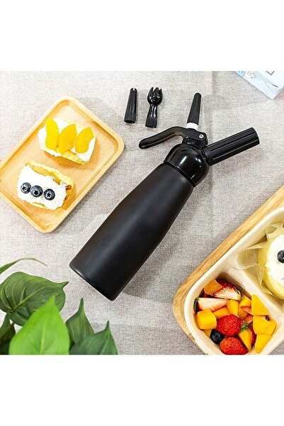 Bukela Whiped Cream Dispencer, 500ml, with 3 Nozles, for Cakes