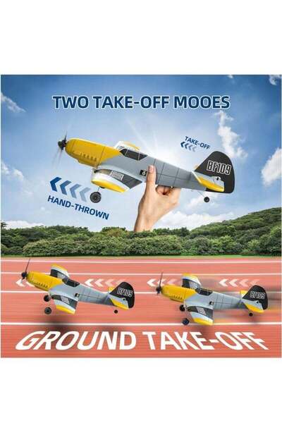 Generic BF-109 RC Plane, 3CH, 2.4GHz, 6-Axis Gyro, with 2 Batteries