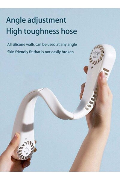 Bukela Portable Neck Fan, Rechargeable, 8000mAh, 5 Wind Levels for Outdoor Use