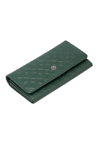 Tergan Green Genuine Leather Women's Wallet - S1Cb00005783-N8U