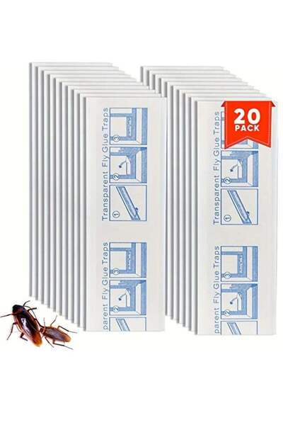 Bukela 20 مصيدة صراصير لاصقة لمكافحة الحشرات المنزلية