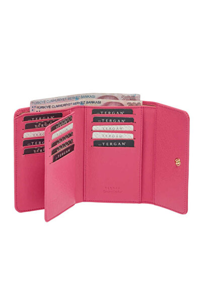 Tergan Pink Genuine Leather Women's Wallet - S1Cb00005788-H68