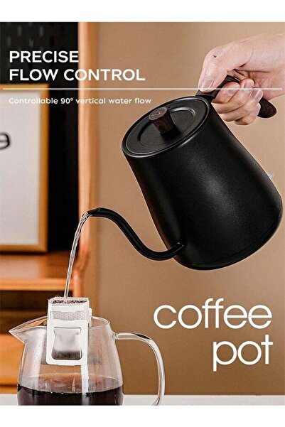 Bukela Gooseneck Coffee Kettle, 1L, 1000W, Stainless Steel for Pour-Over