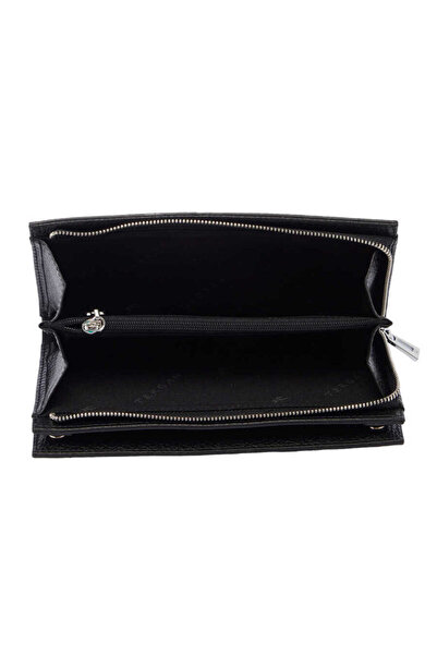 Tergan Black Genuine Leather Women's Wallet - S1Cb00005817-A41
