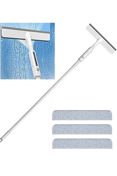 Bukela مجموعة تنظيف ممسحة النوافذ مع زجاجة رذاذ للزجاج والمرايا