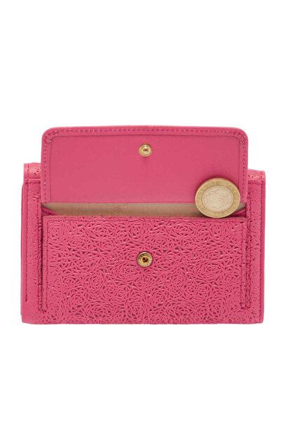 Tergan Pink Genuine Leather Women's Wallet - S1Cb00005788-H68