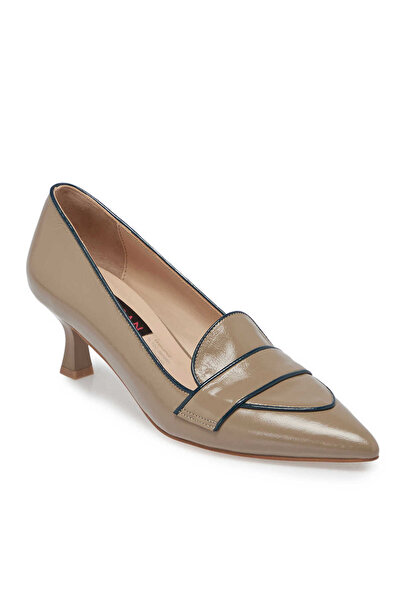 Tergan Vizon Hakiki Rugan Deri Kadın Stiletto - K24S1AY67514-A81