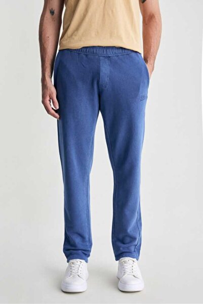 UCLA Ανδρικό παντελόνι OLEG Navy Blue Comfortable Leg Embroidered Standard