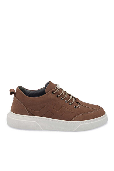 Tergan Vizon Hakiki Nubuk Deri Erkek Sneaker - E25I1AY57167-B21