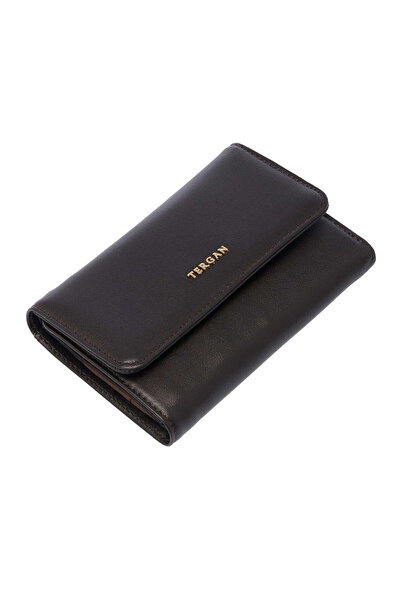 Tergan Brown Genuine Leather Women's Wallet - S1Cb00005730-D06
