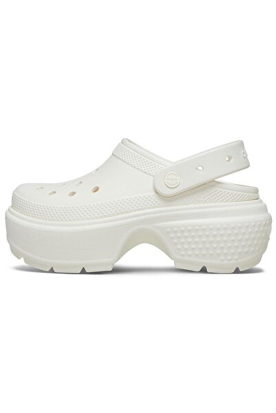 Crocs 209347 -0wv Λευκές Παντόφλες Stomp Clog
