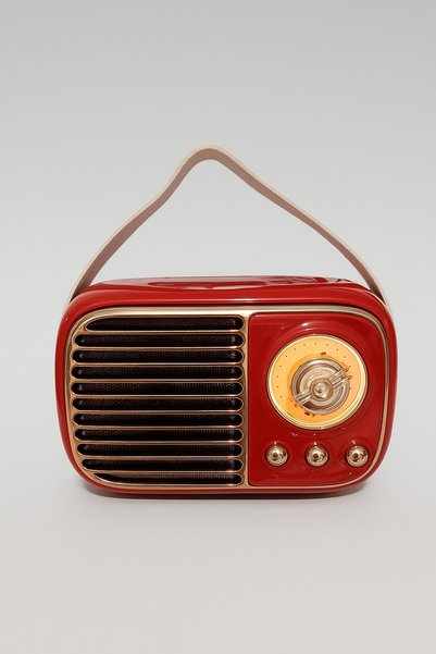 Asel Aksesuarcı Retro Bluetooth Hoparlör | Taşınabilir Kablosuz Speaker | USB...