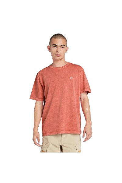 Timberland تي شيرت رجالي مصبوغ بالملابس TB0A5YAYEI41 بني-XXL