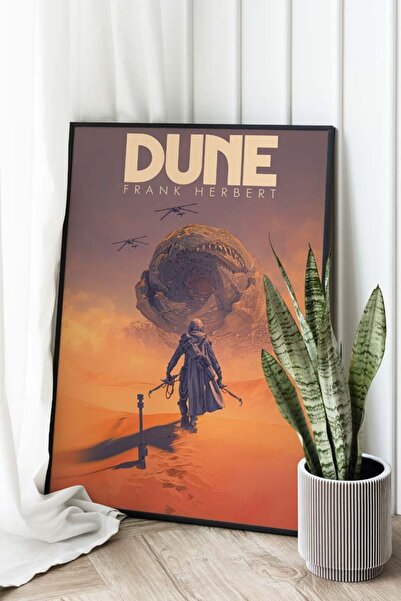 Taranist Kağıt Poster Dune Çöl Gezegeni Frank Herbert Kuşe (30X42 CM)