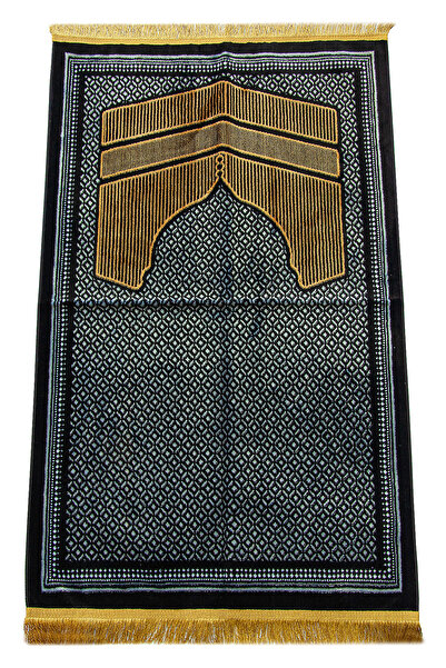 ihvan online Albion Kabe Desenli Kadife Seccade Sarı