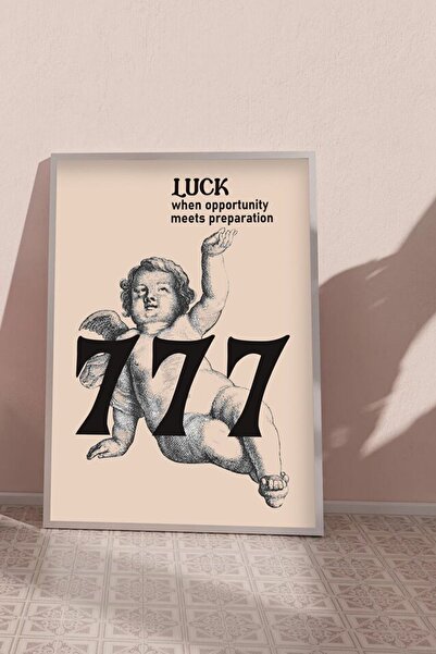 Taranist Kağıt Poster - 777 Melek Sayıları - Şans Luck