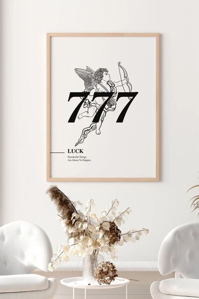 Taranist Kağıt Poster - 777 Melek Sayıları - Şans Luck