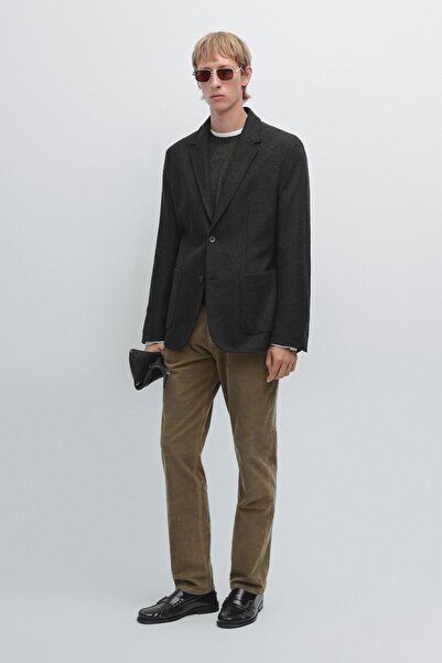 Massimo Dutti Fitilli kadife slim fit denim pantolon