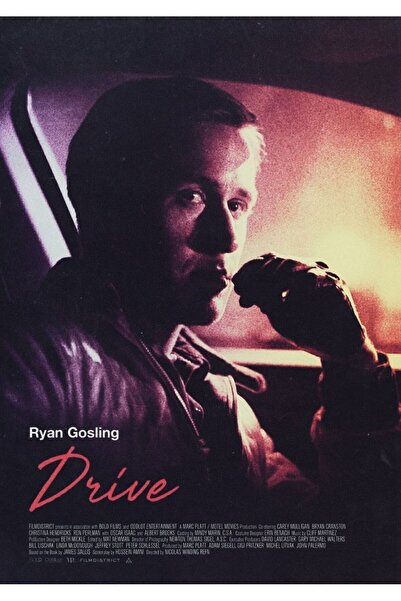 Taranist Kağıt Poster Drive Ryan Gosling Kuşe Kalın (30X42 CM)