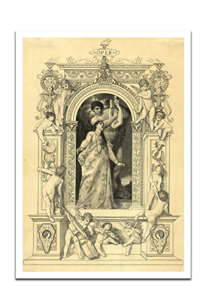 Taranist Poster - Gustav Klimt Eskiz Minimal Soft Dekor
