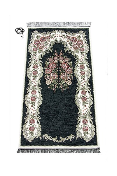 İhvan سجادة صلاة سوداء فاخرة من Gülce Chenille