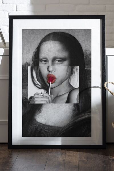 Taranist Kağıt Poster Mona Lisa Pop Art Version Kuşe Kalın (30X42 CM)