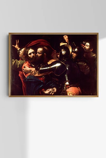 Taranist Kağıt Poster Michelangelo Caravaggio Hz Isa'nın Yakalanışı - Kuşe