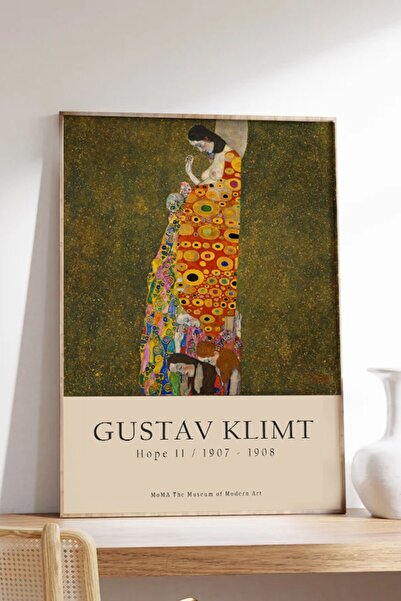 Taranist Kağıt Poster - Gustav Klimt Hope Iı Umut