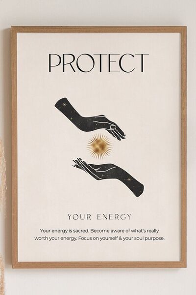 Taranist Kağıt Poster - 444 El Hands Korunma Protect Your Energy