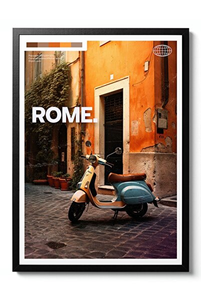 Taranist Kağıt Poster Retro Duvar Dekorasyonu Kalın Kuşe Dekoratif - Roma - V...