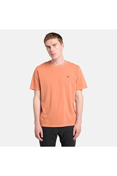 Timberland DUNSTAN RIVER Garment Dye T Erkek Tişört TB0A5YAY8881 Fuşya-XXL