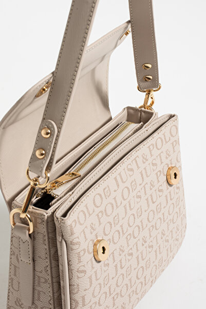 Just Polo Stone Color 2 Compartment Shoulder Bag 2197