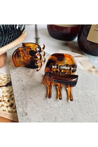 Vitastyle Brown Tones Leopard Patterned Set of 2 Latch Buckle and Bagel Buckle